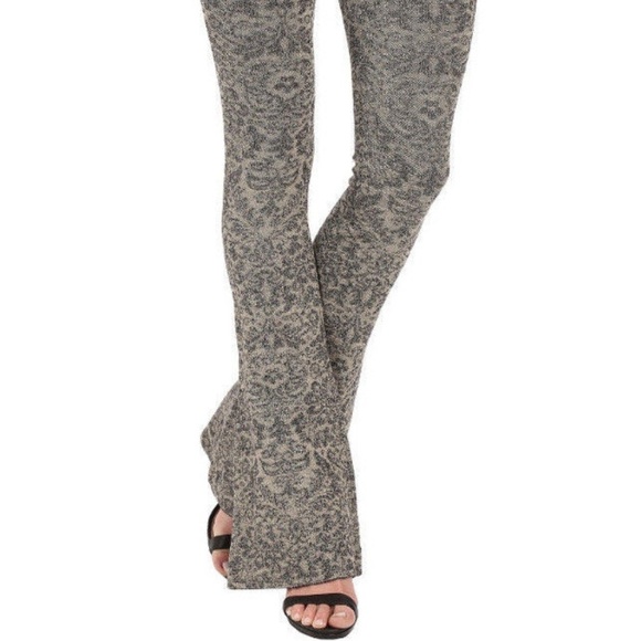 Free People Lurex Sweater Flare High Rise Pant - Picture 2 of 8